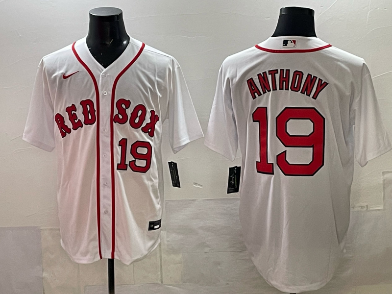Men 2025 Boston Red Sox #19 Anthony white Nike MLB Jersey 003->milwaukee brewers->MLB Jersey